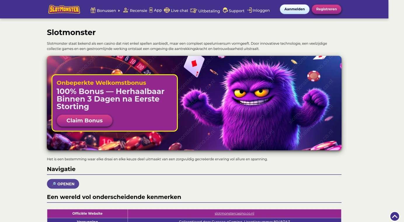 Slot Monster Pros And Cons For Players In The Netherlands: Honest Platform Comparison  