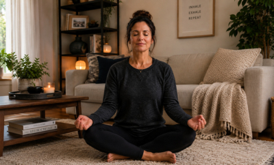 40 year old Woman Meditating