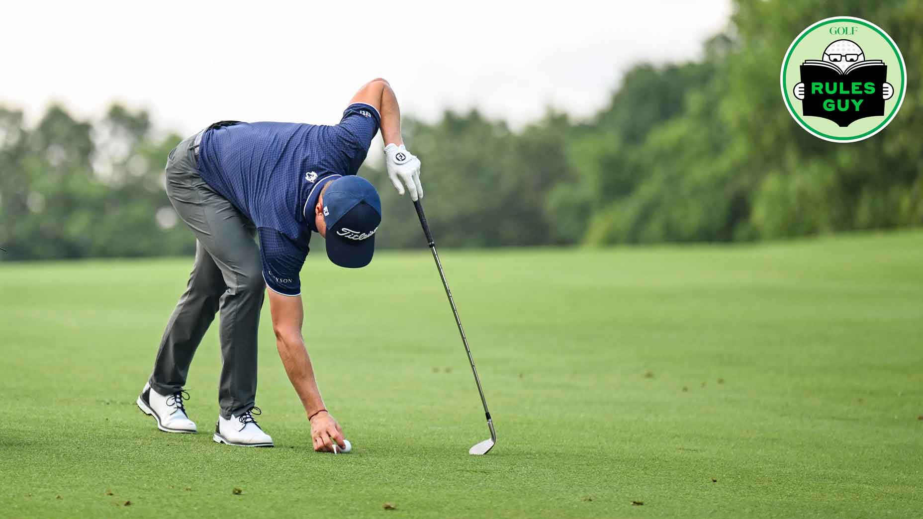 Rules Guy: With preferred lies, can you leave your club-length marker on the ground while you hit?