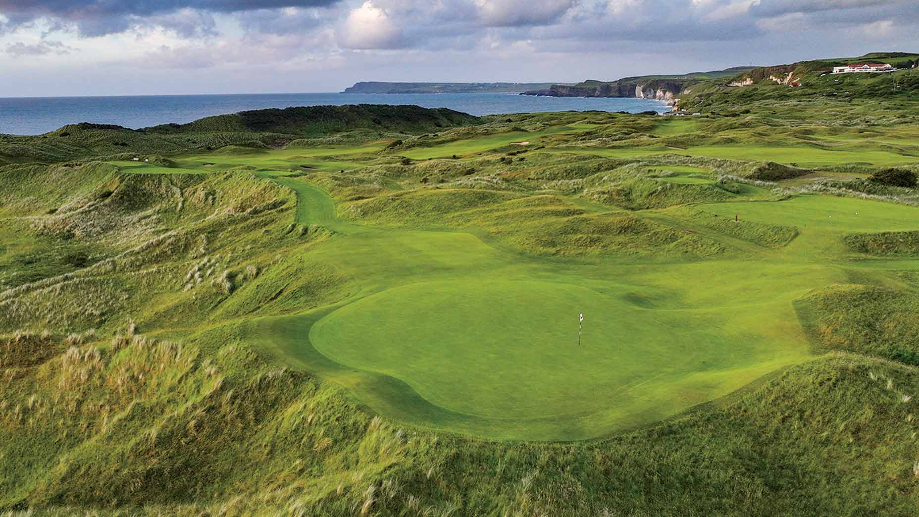 The 16th hole at Royal Portrush.