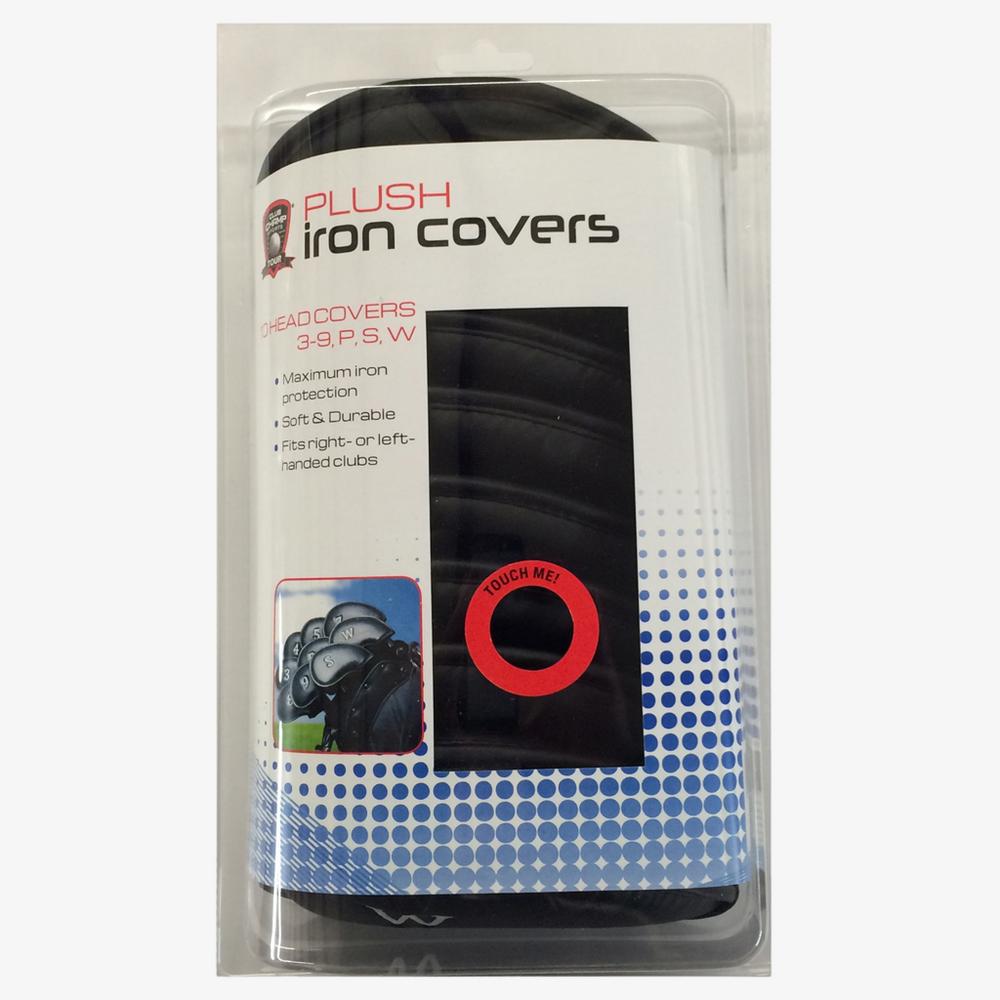 Plush Iron Covers, Black - Golf Gifts & Gallery