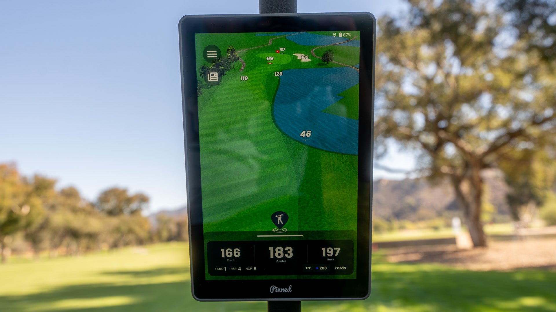 Pinned Golf Caddie - Riding Along