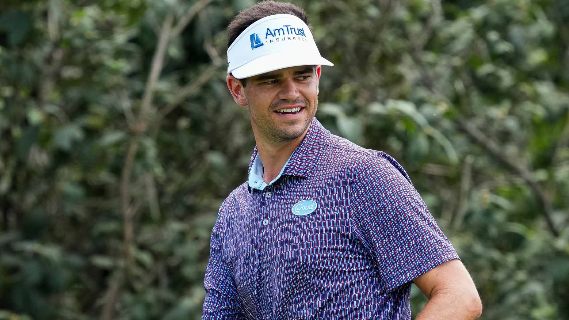 PGA Tour pro Beau Hossler smiles during the 2025 ISCO Championship.