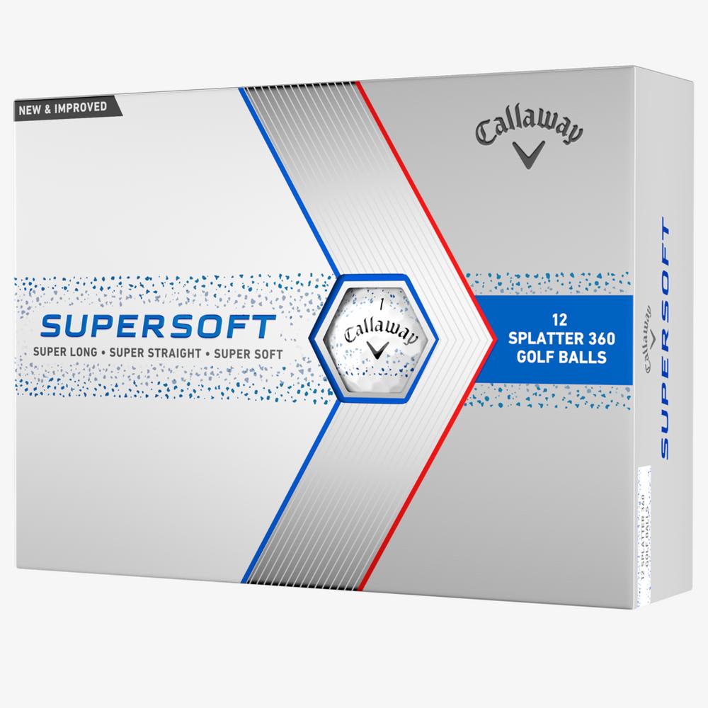 Supersoft Splatter 360 2024 Golf Balls, Blue - Callaway