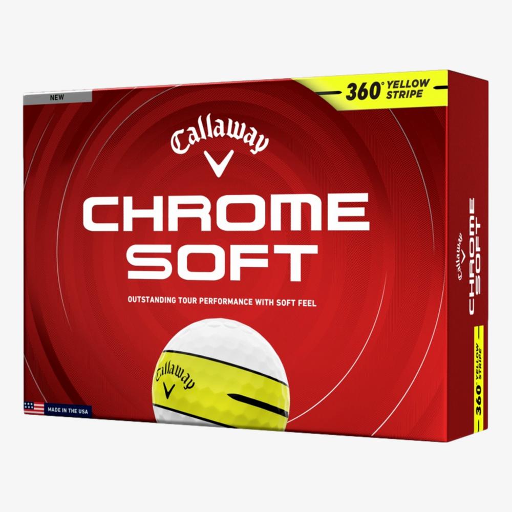Callaway Chrome Soft Yellow Stripe 2026 Golf Balls