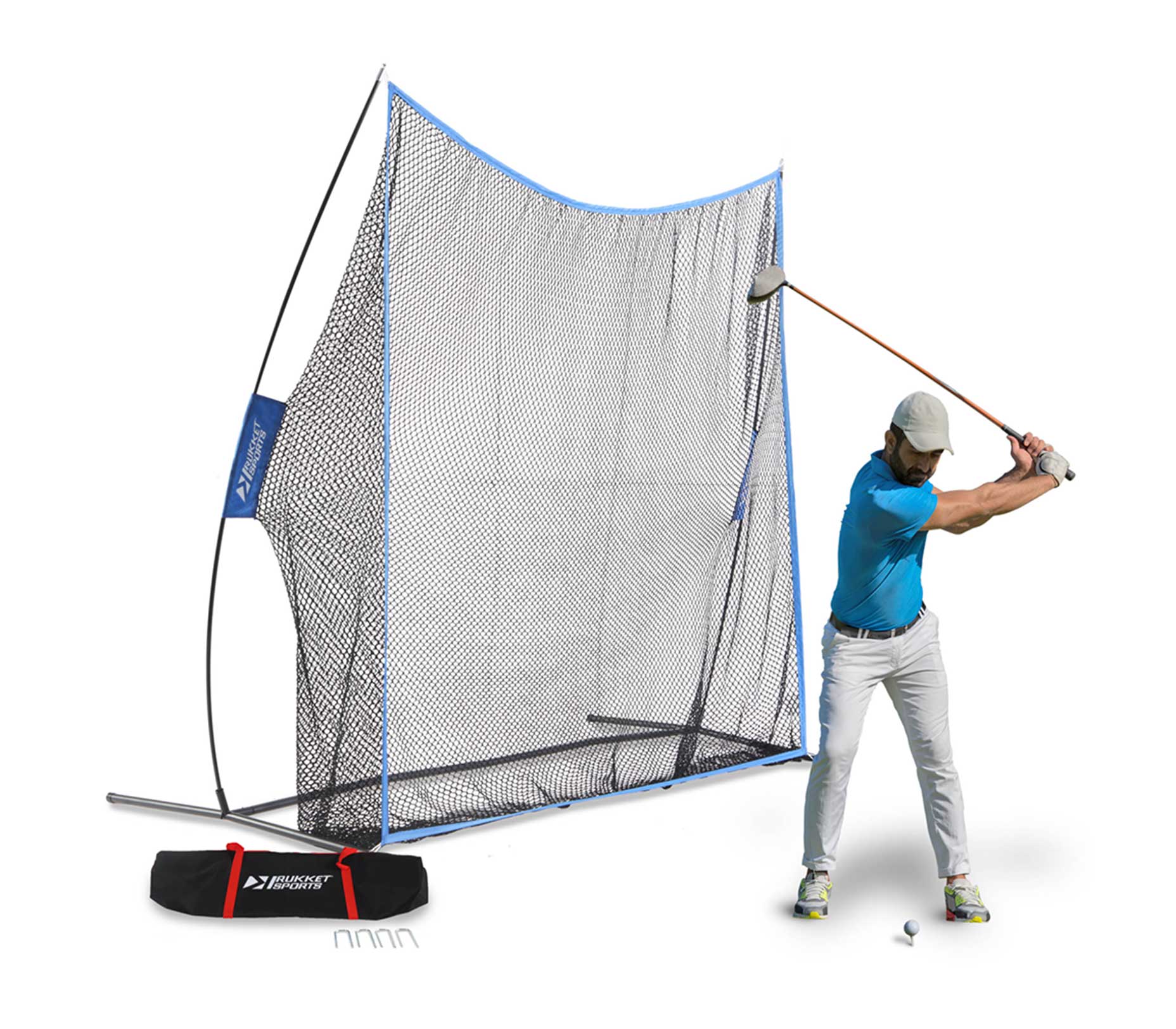 a Rukket Sports Haack Lite 7x7 Golf Net