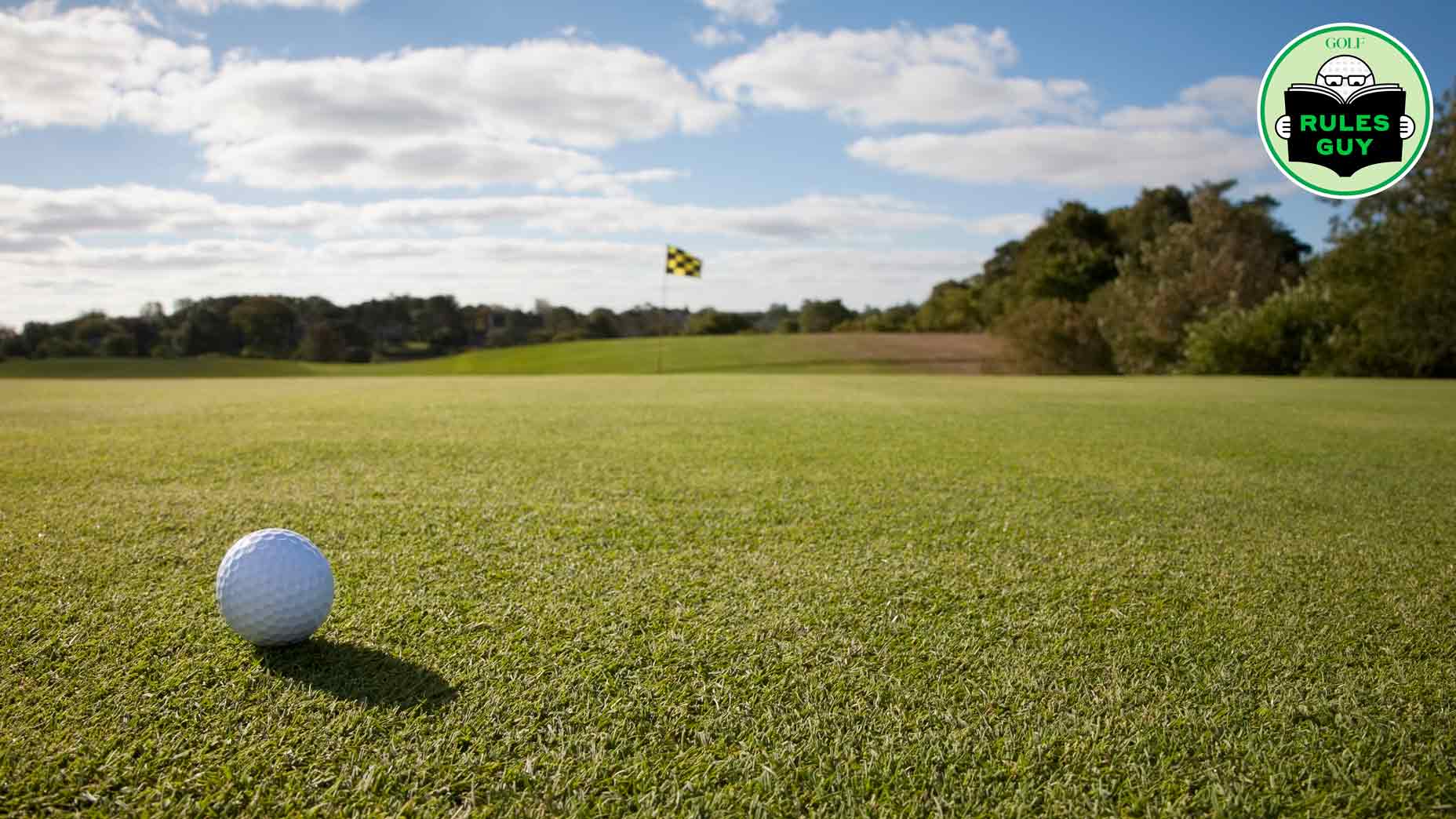 USA, Massachusetts, Golf ball on grass in golf course - stock photo