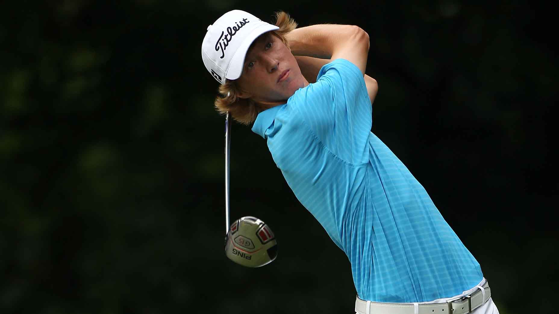 Brett Patterson hits a shot at the 2011 U.S. Open