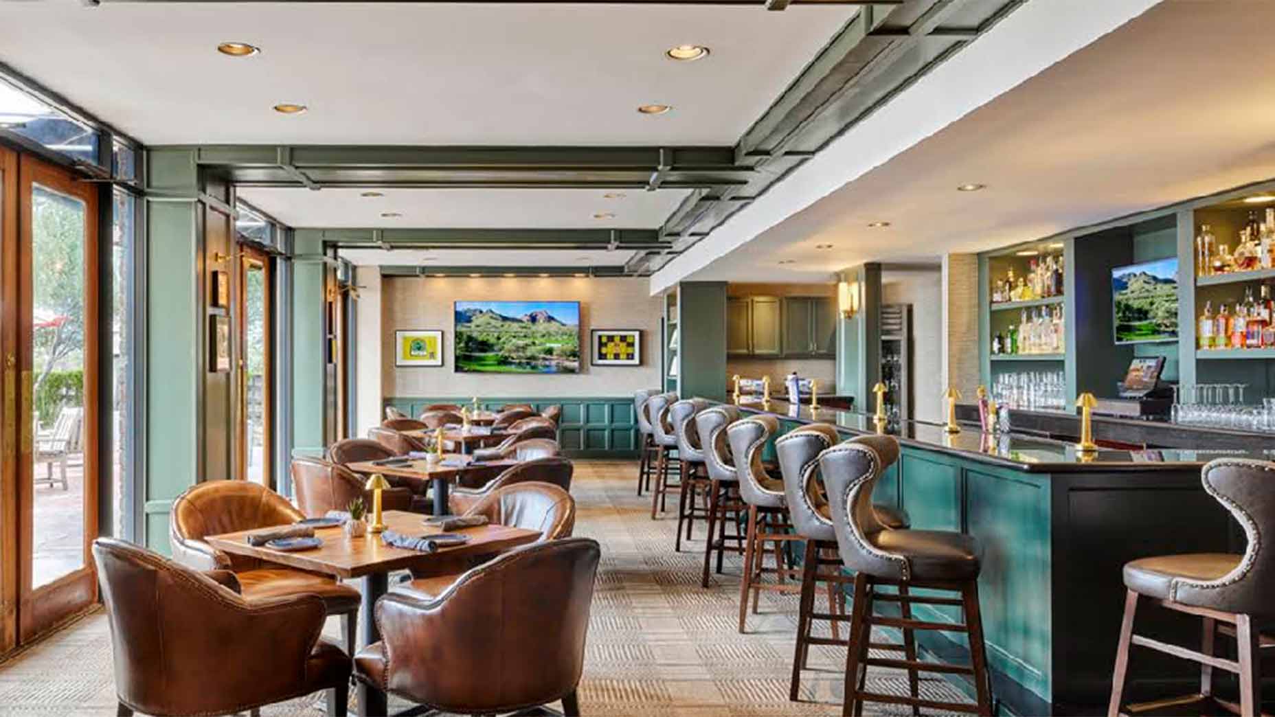 A bar at Omni Tucson National Resort & Spa in Arizona.