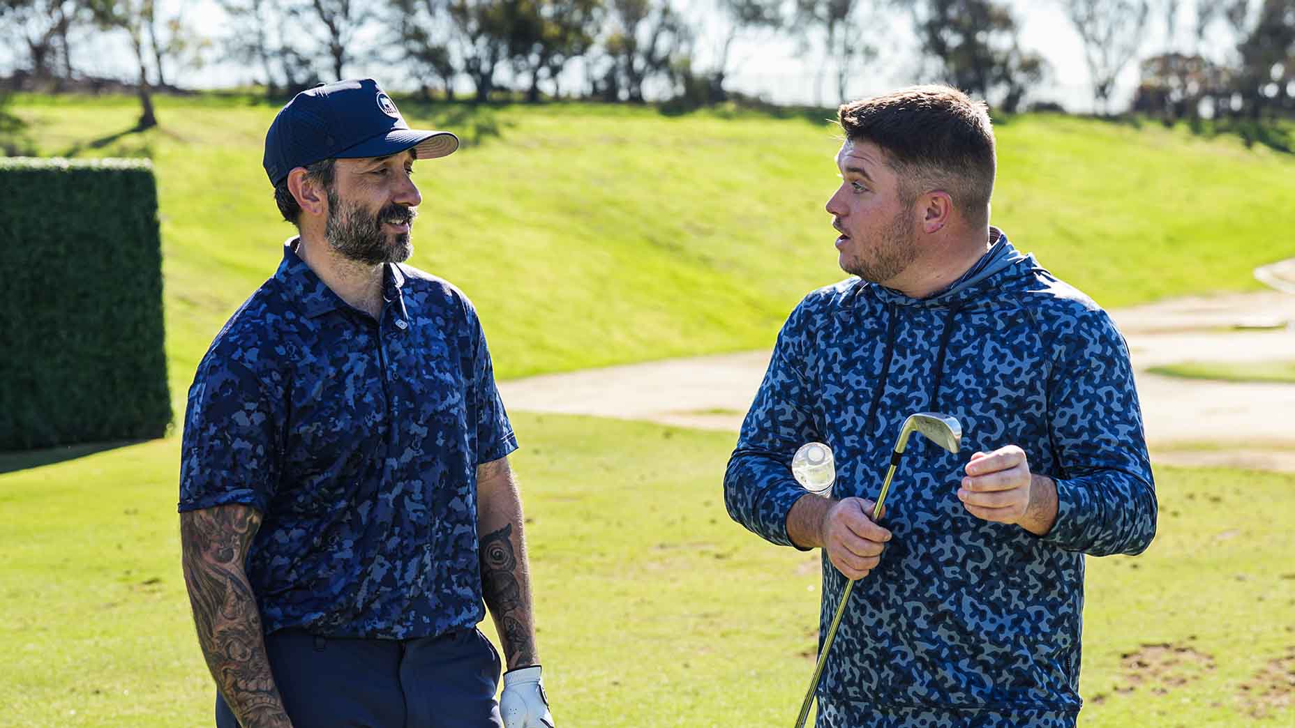 Jake Morrow chatting with Wadeh Maroun