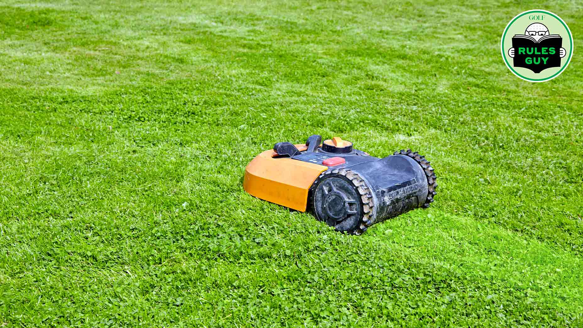 Rules Guy: My ball hit a lawnmower and bounced OB. Is that a penalty?