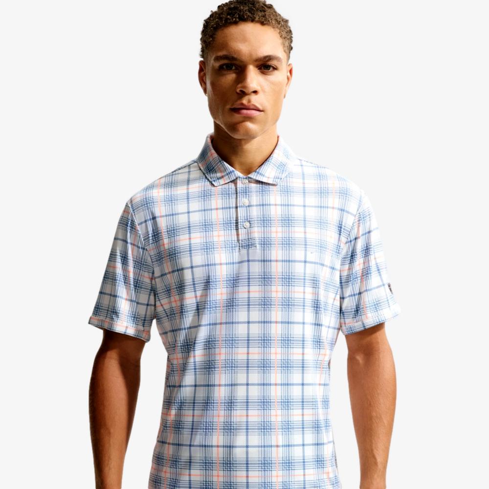 Nike Dri-Fit Iconic Tartan Plaid Men's Golf Polo Shirt