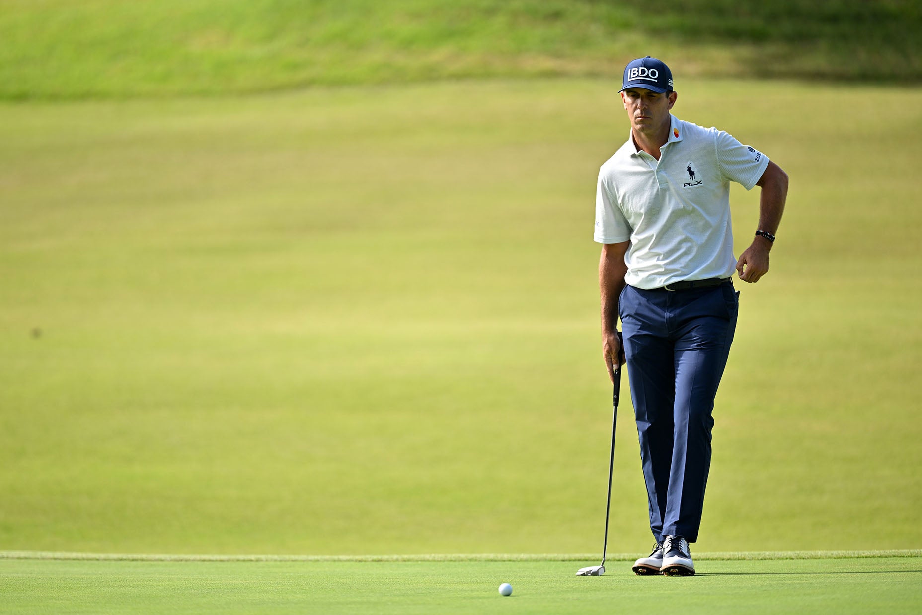 Billy Horschel with his new Odyssey TRTL
