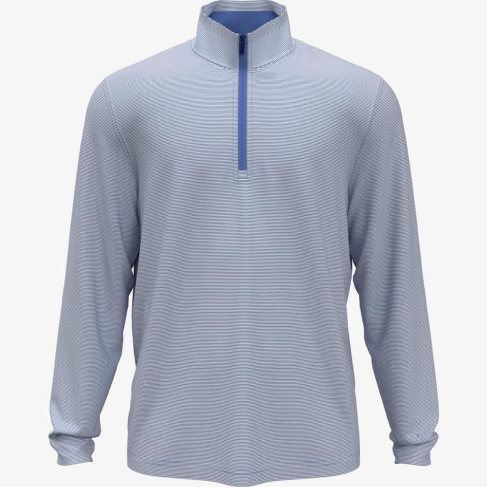 PGA TOUR Apparel Feeder Stripe Mock Neck Men's Golf Quarter Zip