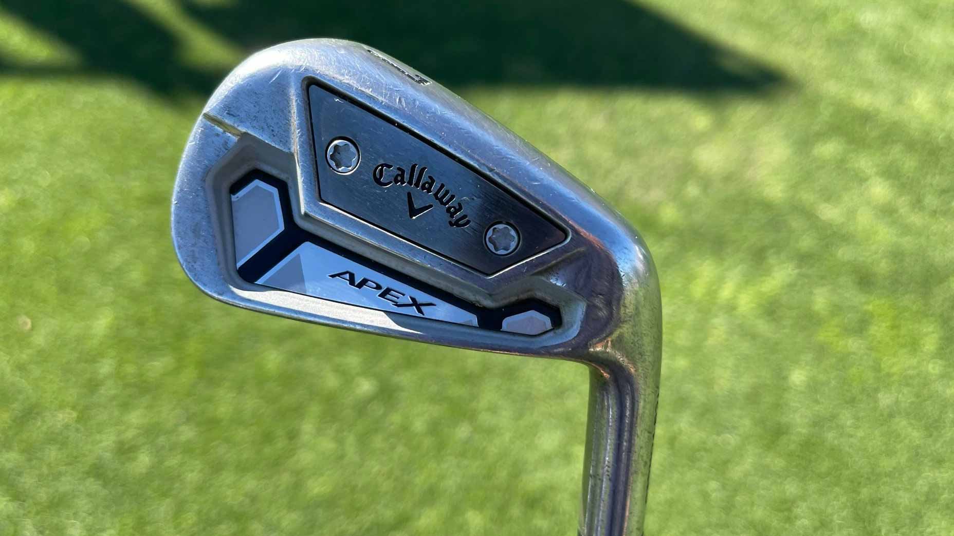 Adam Hadwin's Callaway 2021 Apex TCB irons.