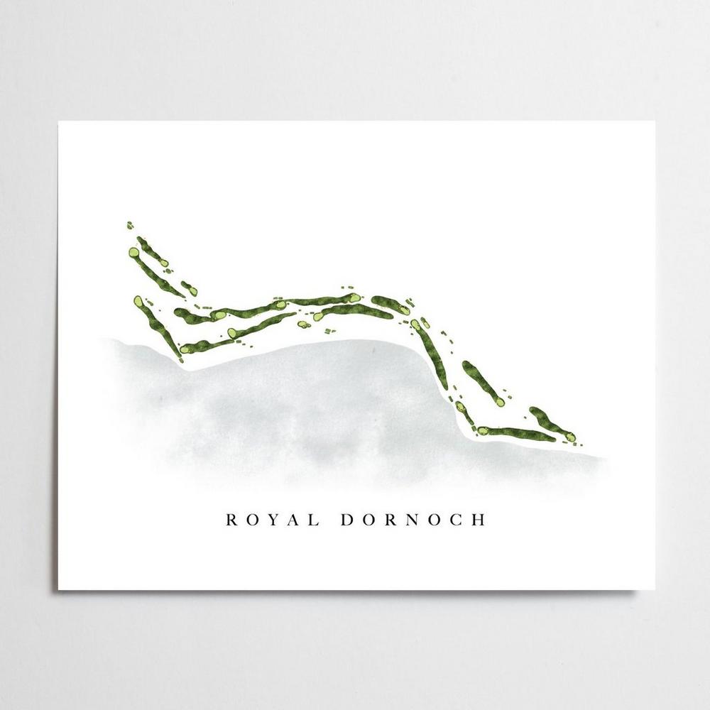 Claire W Royal Dornoch Golf Course Map