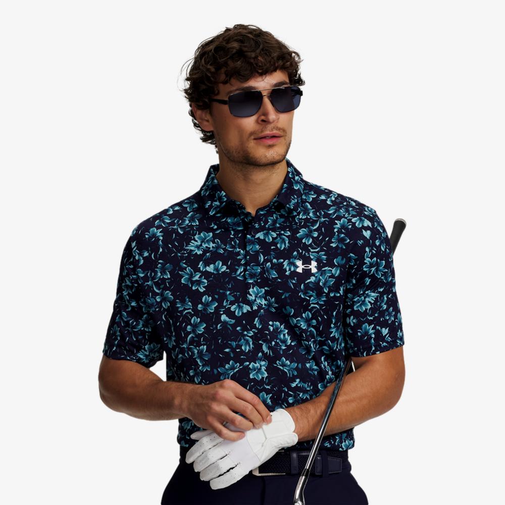 Under Armour UA Matchplay Printed Men's Golf Polo Shirt
