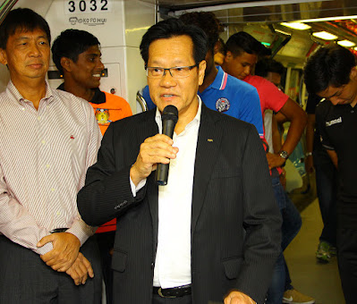 Mr Lim addressing the media in one event in 2017