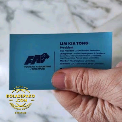 The name card of Mr Lim Kia Tong