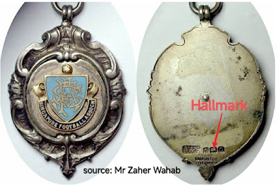 The medallion of 1913 Singapore Football Association