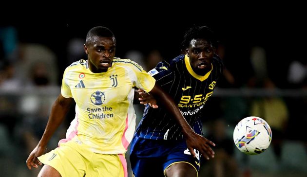 Pierre Kalulu in action for Juventus