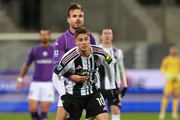 Kenan Yildiz against Fiorentina