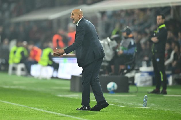 Luciano Spalletti on the sidelines