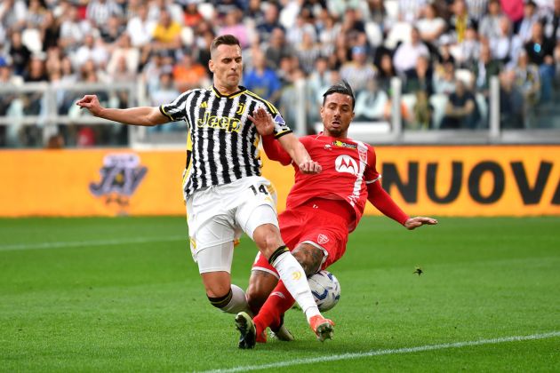 Arkadiusz Milik in action for Juventus against Monza