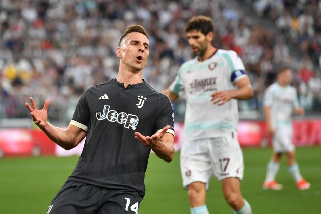 Arkadiusz Milik in action for Juventus