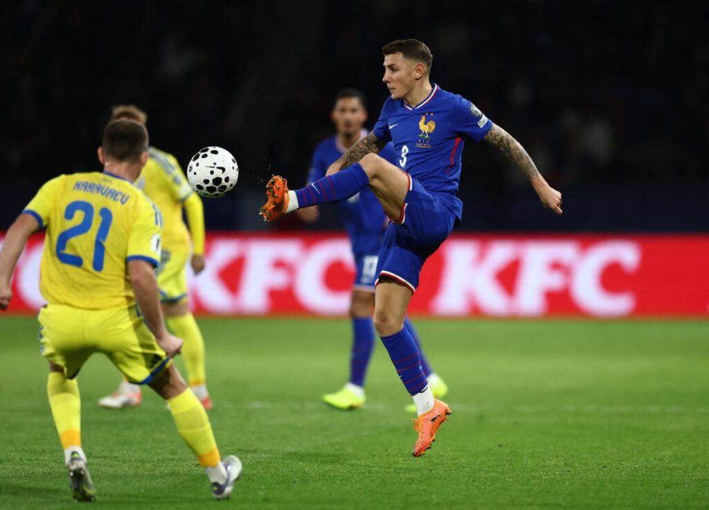 Aston Villa defender Lucas Digne